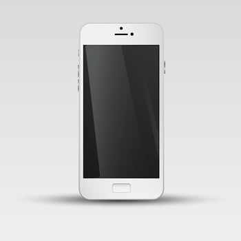 Realistic smartphone, vector illustration
