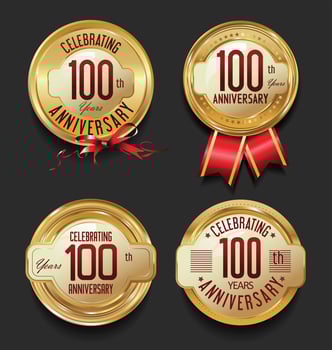 anniversary background vector