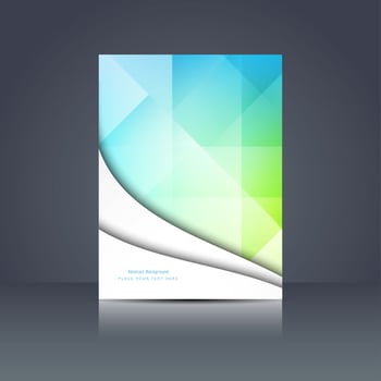 Modern business brochure template vector