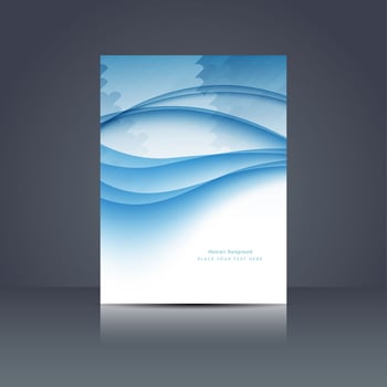 Modern business brochure template vector