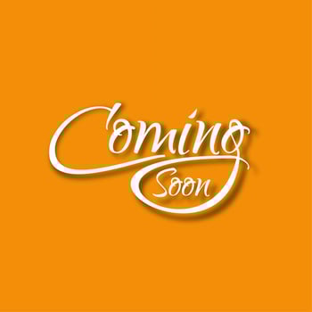 Modern coming soon text background vector