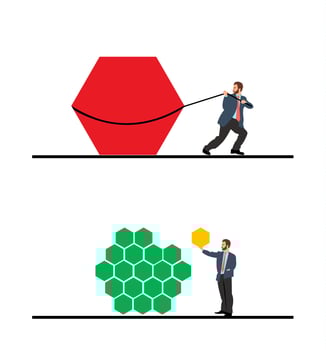 Agile business methodology illustration vector