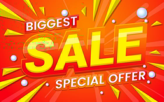 big sale template banner Vector background