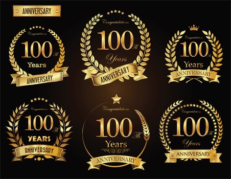 anniversary background vector