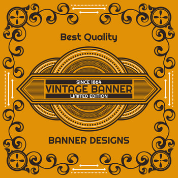 Vintage flyer background Design Template vector