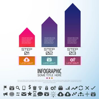 Arrow Infographics Design Template vector