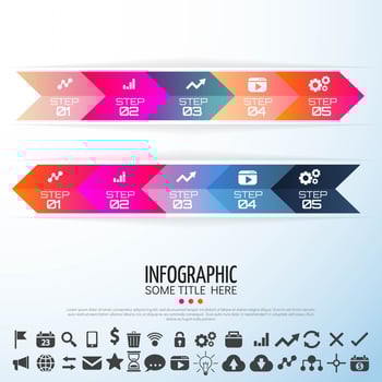 Arrow Infographics Design Template vector