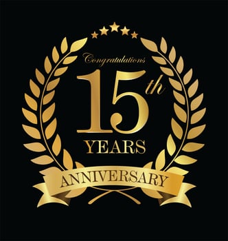 anniversary background vector