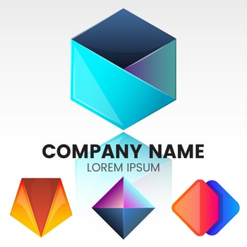 Modern Minimal Vector Logo for banner
