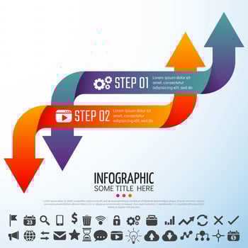 Arrow Infographics Design Template vector