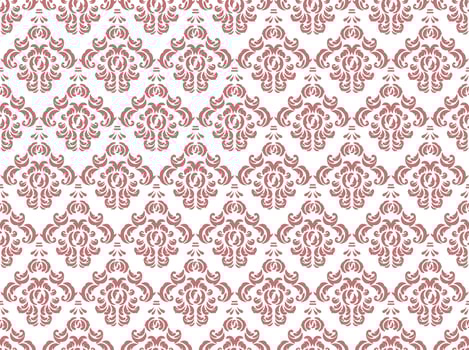 Damask vintage seamless patterns. vector