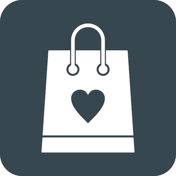 vector shopping bag icon 
