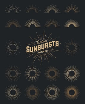 Sunburst Vector Set
