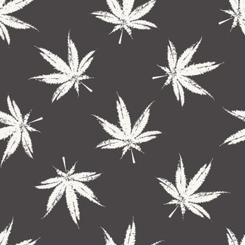 Ganja Leaves Seamless vector