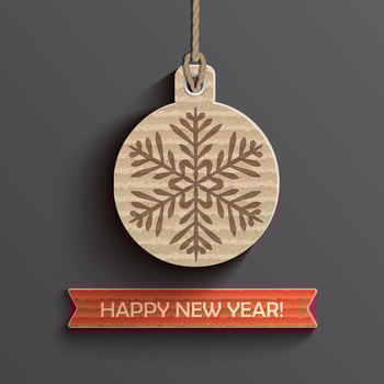 New Year card. vector