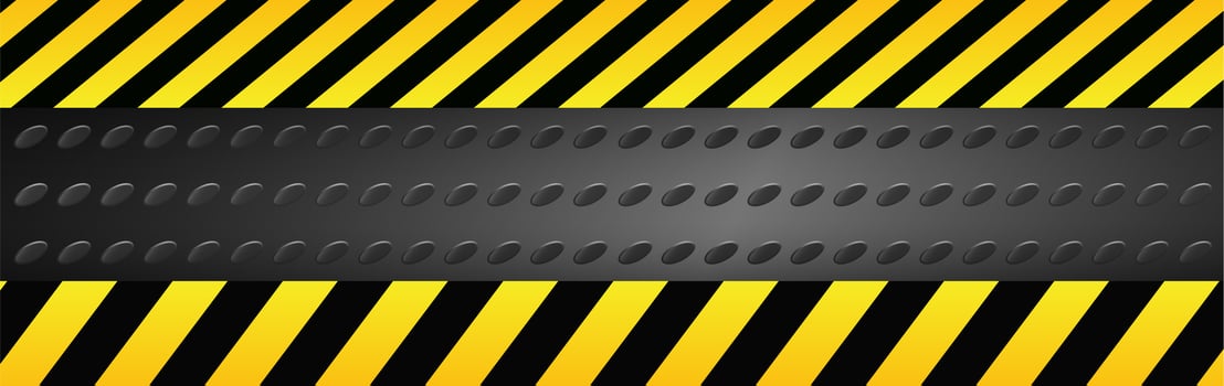 Vector warning signs and tapes.