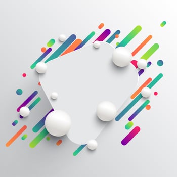 Dynamic and colorful template for advertising, vector illustration