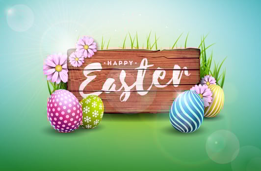Happy Easter Holiday Illustration  vector