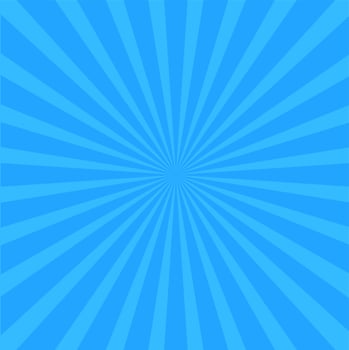 Bright blue rays background.  vector