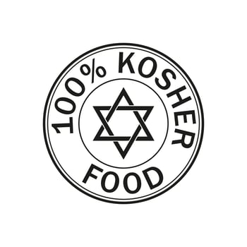 Kosher Food icon. vector
