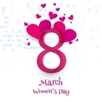Happy Women's Day celebration vector