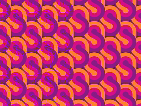 Geometric Retro Pattern Background vector