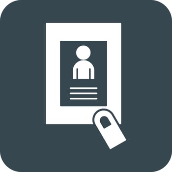 vector identity card icon