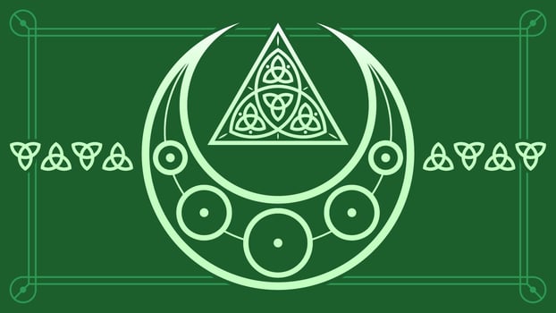 Unique Triquetra Vector	