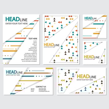 fresh background flyer style background Design Template vector