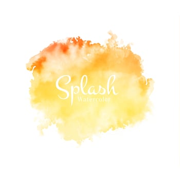 Abstract beautiful watercolor splash design vector