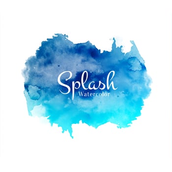 Abstract decorative watercolor splash design background vector