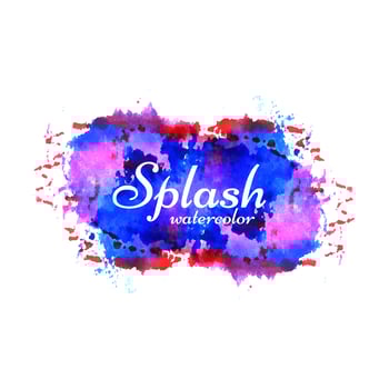 Colorful watercolor splash design background vector