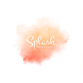 Modern watercolor splash soft design vector