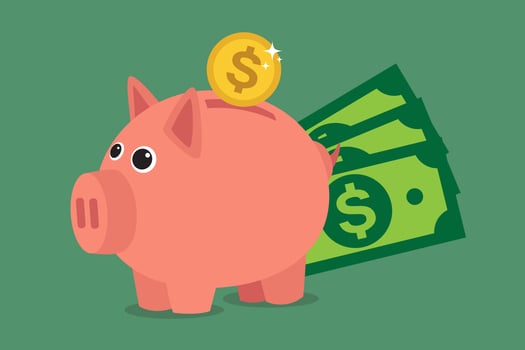 Piggy bank vector