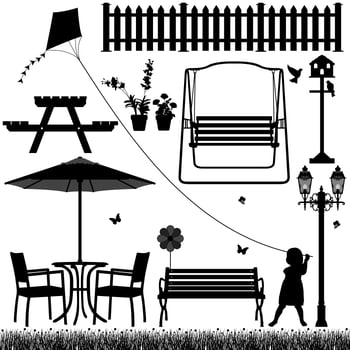  Outdoor scenes.  vector