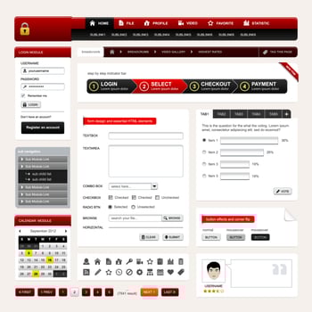 Web Design Website Element Vector.  vector