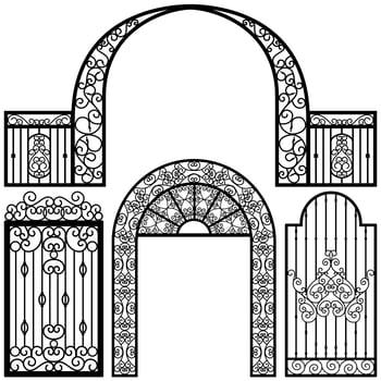Vintage Entrance Gate  vector