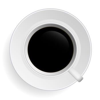 Black Tea Coffee Vector.  vector