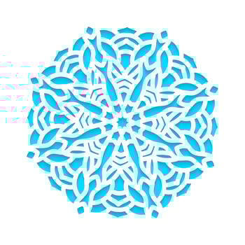 Template snowflakes laser cut and engraved. vector