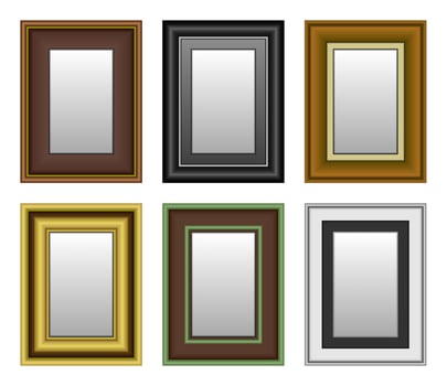Frame Picture Photo Mirror.  vector