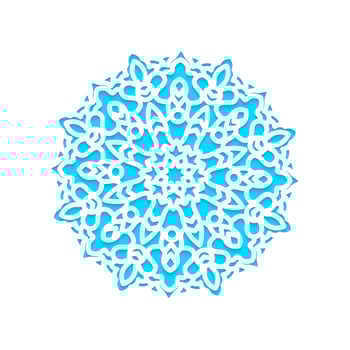 Template snowflakes laser cut and engraved. vector