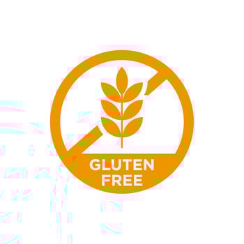 Gluten free icon vector