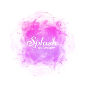 Modern colorful watercolor splash design vector