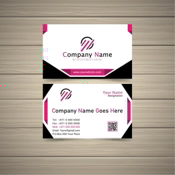 New Model Buiness Card vector