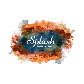 Stylish colorful watercolor splash design vector