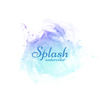 Modern colorful watercolor splash design vector