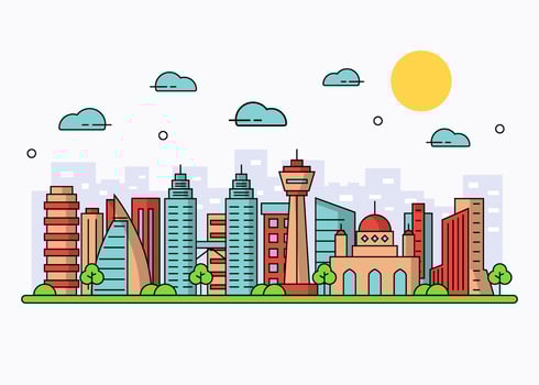 Kuala Lumpur Citysape Vector