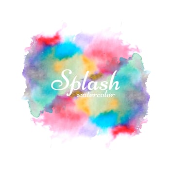 Modern colorful watercolor splash background vector