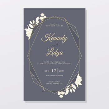 Wedding Invitation Card vector