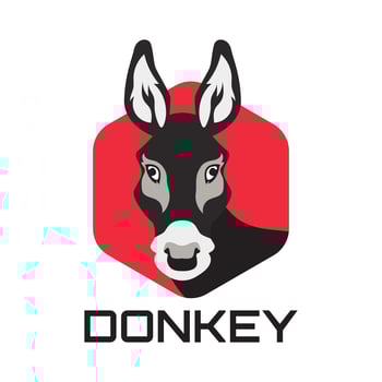 donkey logo  vector